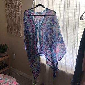 1sz- Lilly Pulitzer Island Caftan GUILTY PLEASURE